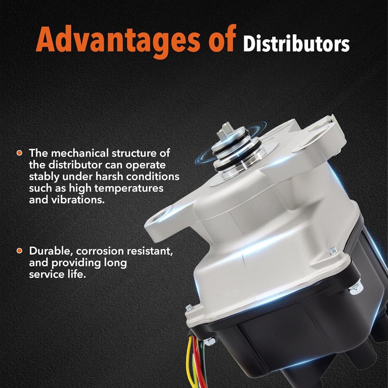 BasaltAuto Ignition Distributor TD80U TD98U 30100-P2E-A01 Compatible for 1996-1998 Honda Civic 1.6L, Compatible for 1997 Acura EL 1.6L - Image 4
